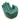 Stone Hand Incense Burner / Holder - Earth Protect (green) - Wolf & Wilde